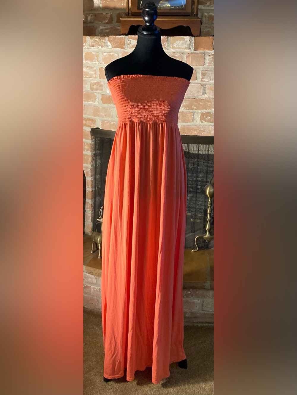 Sauci Women's Coral Maxi Dress - Lightweight Summer Style